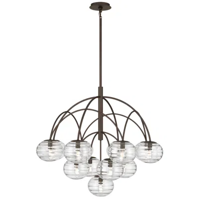 Metropolitan Lenora 13-lt 34.25-in Dark Bronze Chandelier With Glass Shades