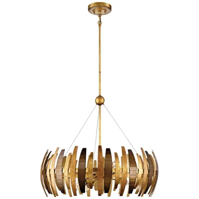 Metropolitan Manitou 28 1/2" Wide 6-light Ardor Gold Pendant