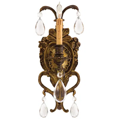 Metropolitan Metro 1-light 7-in Antique Bronze Patina Wall Sconce