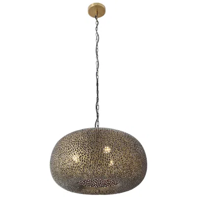 Metropolitan Moradabad 25 1/2"w Gilded Brass 3-light Pendant