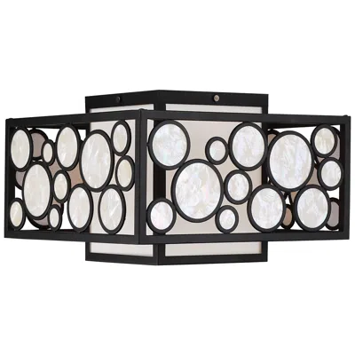 Metropolitan Mosaic 2-light Oil Rubbed Bronze Flush Mount