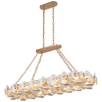 Metropolitan Niu 14-light Fawn Gold 49-in Island Chandelier