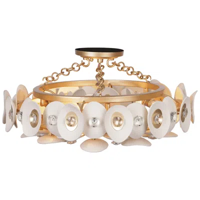 Metropolitan Niu 20 1/2" Wide 3-light Fawn Gold Luxe Ceiling Light
