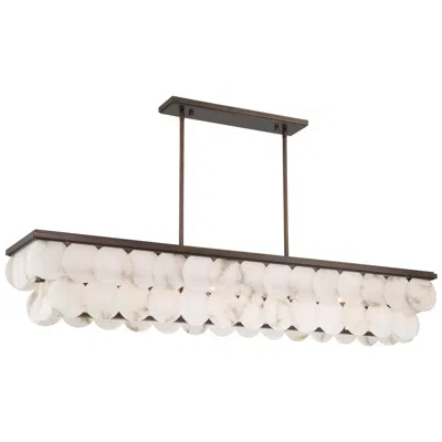 Metropolitan Olyra 8-light 59.75-in Plated Dark Bronze Linear Chandelier