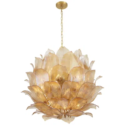 Metropolitan Orchid 24-light 35.5-in Legacy Brass Indoor Pendant