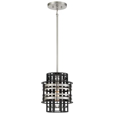 Metropolitan Presten 10" Wide Coal Black Mini Pendant Light