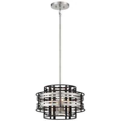 Metropolitan Presten 16" Wide Coal Black 4-light Pendant Light