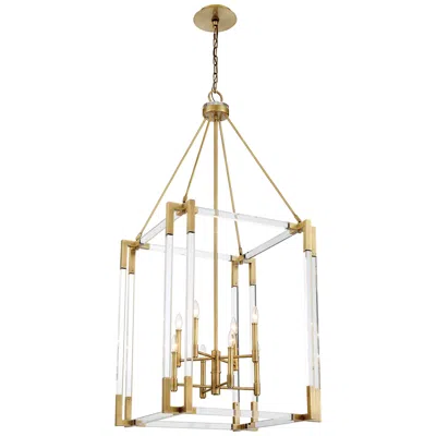 Metropolitan Prima Vista 27 1/4" Wide Antique Brass 8-light Pendant