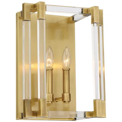 Metropolitan Prima Vista 2-light 11-in Brass Indoor Wall Sconce