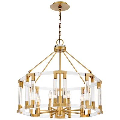 Metropolitan Prima Vista 8-light 31.38-in Brass Indoor Chandelier
