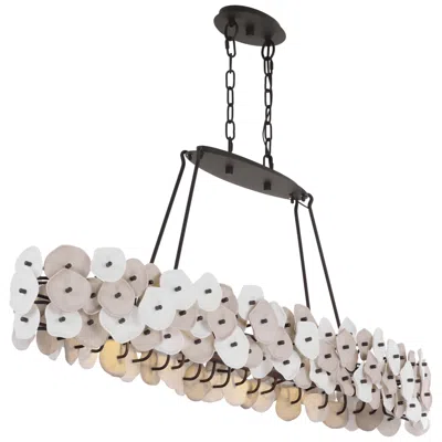 Metropolitan Ravelin 4-light 48-in Dark Bronze Linear Chandelier