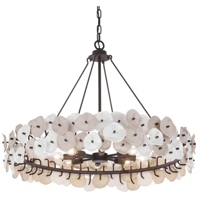 Metropolitan Ravelin 8-light 32-in Dark Bronze Pendant