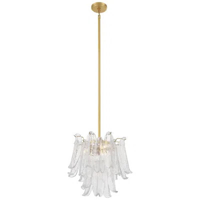 Metropolitan Regent 4-light 17.75-in Legacy Brass Indoor Chandelier