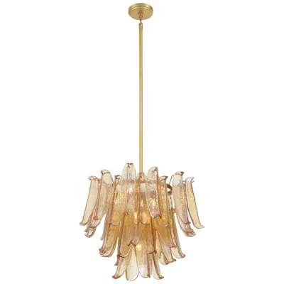 Metropolitan Regent 9-light 23-in Legacy Brass Indoor Chandelier