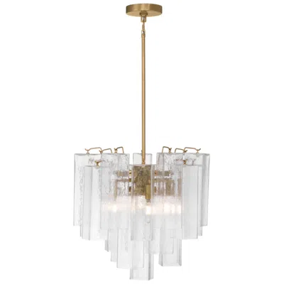 Metropolitan Torvento 6-lt 17.75-in Legacy Brass Pendant With Glass Shade