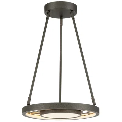 Metropolitan Tribeca Led 24-in Smoked Iron And Soft Brass Indoor Pendant
