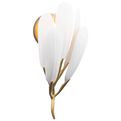Metropolitan Vellinor 1-light 7-in Painted Legacy Brass Wall Sconce