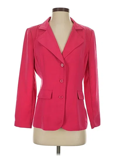 Pre-owned Metrostyle 3/4 Sleeve Top Pink Square Neckline Tops