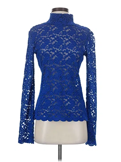 Pre-owned Metrostyle Long Sleeve Turtleneck In Blue