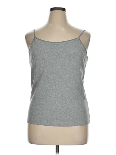 Pre-owned Metrostyle Tank Top Gray Strapless Neckline Tops