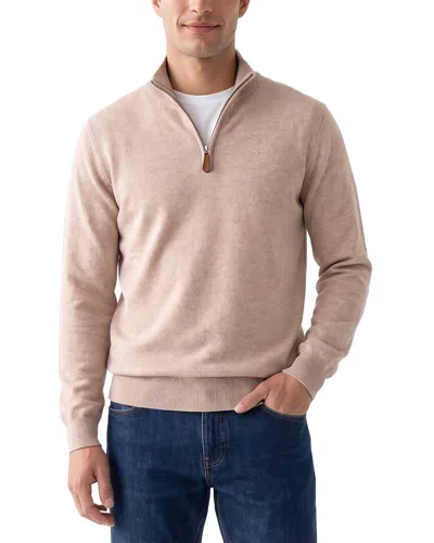 Mette 100% Cashmere 1/4-zip Sweater In Neutral