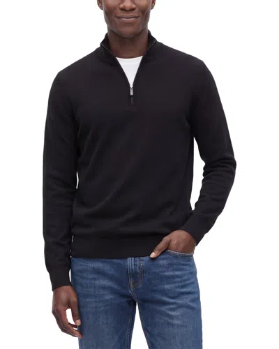 Mette 100% Cashmere 1/4-zip Sweater In Black