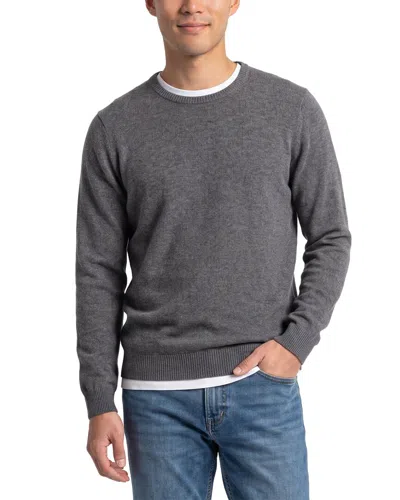 Mette 100% Cashmere Crewneck Sweater In Gray