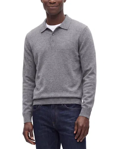 Mette 100% Cashmere Polo Sweater In Grey