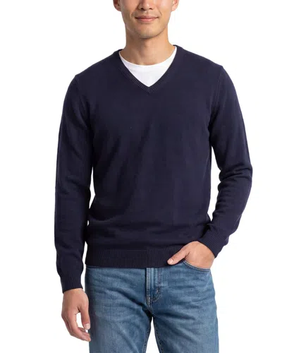 Mette 100% Cashmere V-neck Sweater In Blue