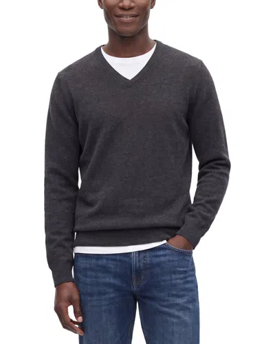 Mette 100% Cashmere V-neck Sweater In Gray