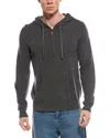 Mette Cashmere 1-4-zip Hoodie In Gray