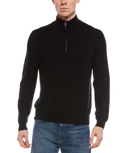 METTE METTE CASHMERE 1/4-ZIP MOCK NECK SWEATER