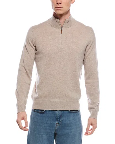 METTE METTE CASHMERE 1/4-ZIP MOCK NECK SWEATER