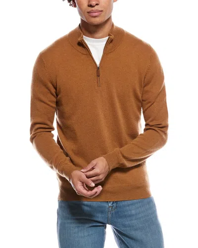 METTE METTE CASHMERE 1/4-ZIP MOCK NECK SWEATER