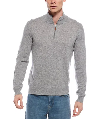 METTE METTE CASHMERE 1/4-ZIP MOCK NECK SWEATER