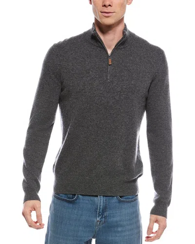 METTE CASHMERE 1/4-ZIP MOCK NECK SWEATER