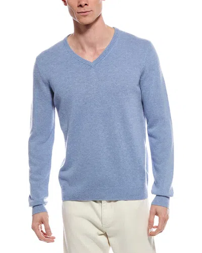 Mette Cashmere V-neck Sweater In Blue