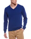Mette Cashmere V-neck Sweater In Blue