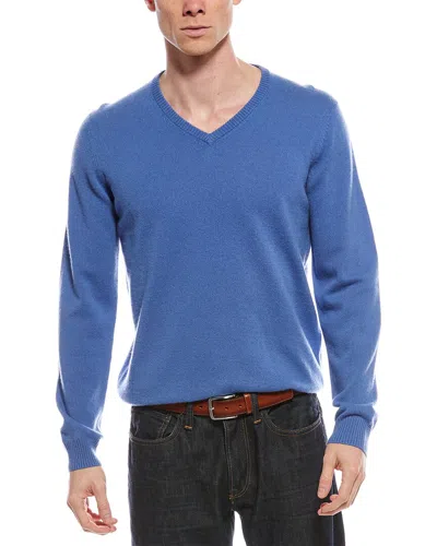 Mette Cashmere V-neck Sweater In Blue