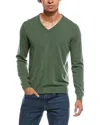 Mette Cashmere V-neck Sweater In Green