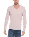 Mette Merino Wool V-neck Sweater In Pink