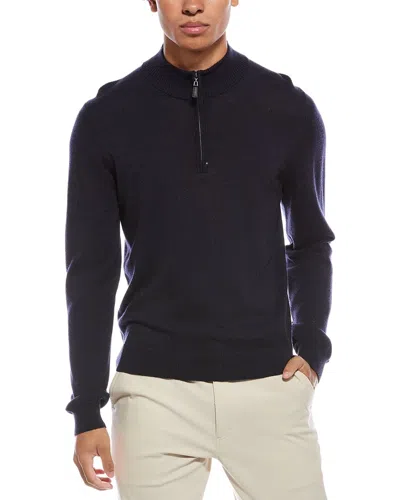 METTE MERINO WOOL 1/4-ZIP MOCK NECK SWEATER