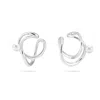 Meulien Women's Infinity Pearl Ear Cuff - Silver In Silver