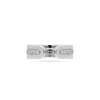 MEULIEN WOMEN'S MODULAR THIN BAND RING SET WITH PAVE CZ - SILVER