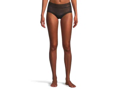 Meundies All Over Lace Hipster In Black