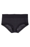 Meundies Allover Lace Hipster Briefs In Black