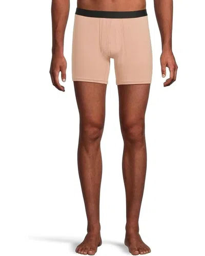 Meundies Boxer Brief Men's Sand Dune Stretch 6" Inseam Underwear Gbo871 In Neutral