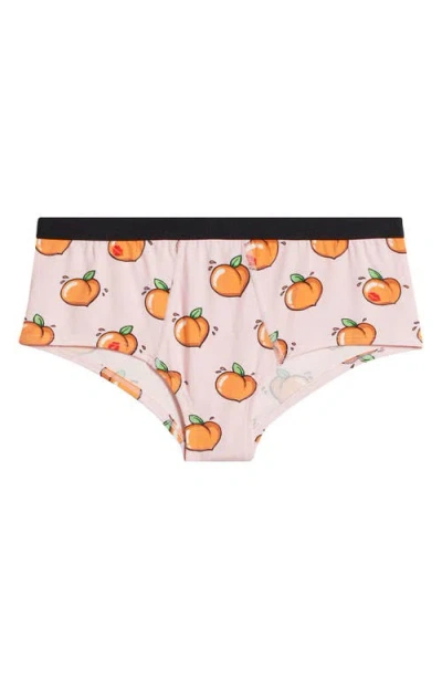 Meundies Cheeky Briefs In Kiss My Peach