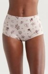 Meundies Dreamseam High Waist Shortie Briefs In Flash Tats