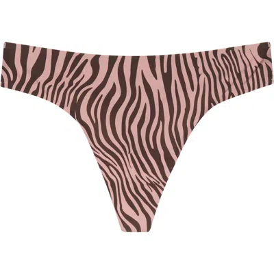 Meundies Dreamseam Thong In Animal Print